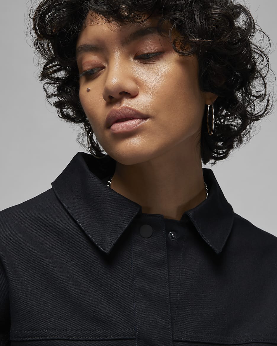 Women's trucker jacket sales